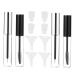 Mikinona Clear Mascara 2 Sets mascara tube sample containers empty eyelash tube Eyelash Cream Tube travel cosmetic eyeliner 10.5X1.5CM Assorted Color
