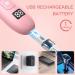 Rechargeable Bikini Trimmer for Women & Men - Electric Body Hair Clipper for Arms, Legs, Underarms - Waterproof with LED Display - Pink - Buy Online on GoSupps.com