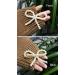 AKOAK Elegant White Pearl Bow Duckbill Clip - Ladies Hair Clip for Wedding, Birthday, and Valentine's Day - Buy Online on GoSupps.com