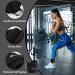 Flintronic Foot Loops Cable Trainer with D-Rings | Fitness Ankle Straps for Leg Extensions & Buttocks Training | Adjustable Foot Cuffs for Men & Women - Black - Buy Online on GoSupps.com