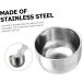 Durable Stainless Steel Razor Soap Bowl Cup - Healeeved 2-Piece Shaving Tool for Hairdressers | Perfect for Smooth Shaving Experience - Buy Online on GoSupps.com