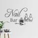 Nail Salon Wall Decoration Nail Salon Vinyl Wall Decal Self Adhesive Nail Salon Wall Shop Window Sticker Nail Art Manicure Decoration Sticker - Buy Online on GoSupps.com