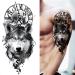 9 Sheets Half Arm Temporary Tattoos Stickers for Men or Women - Lion Tiger Sleeve Skull Wolf Fake Tattoos - Buy Online on GoSupps.com