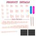 48Pcs French Tip Press on Toe Nails - Medium Square White Acrylic Manicure Kit for Women - Buy Online on GoSupps.com