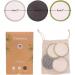 Chloven Reusable Makeup Remover Pads (30 Pack) - Bamboo Cotton Rounds for Toner | Washable Eco-Friendly Pads for All Skin Types - Includes Cotton Laundry Bag - Multi-Colored - Buy Online on GoSupps.com