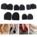 5 Pairs High Heel Shoe Repair Tips - Durable Non-Slip Caps | Replacement Heel Protectors in 5 Sizes (7-12mm) - U Shape Black - Buy Online on GoSupps.com
