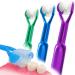 3-PK :: DenTrust 3-Sided Toothbrush :: Easily Brush Better :: Clinically Proven Results :: Fast  Easy & More Effective for The Whole Family :: Adults  Children  Special Needs  Autism ::