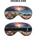 Starfish & Coral Beach Print Eye Mask - Unisex Soft Comfort Sleep Shade for Travel Yoga & Shift Work - Buy Online on GoSupps.com