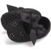 LACOFIA Baby Girls Christening Shoes | Anti-Slip Soft Sole Prewalkers | Size 3-6 Months | Black - Buy Online on GoSupps.com