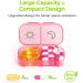 AUVON XL Weekly Pill Organizer - 2 Times a Day Easy Fill AM PM Pill Box 7 Day Portable Travel Case for Vitamins & Supplements - Rainbow Colors - Buy Online on GoSupps.com