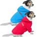 Hualisiji dogs hoodie big dog dogs sweatshirt warm and light with a soft texture easy to wear and light colors (3xl red+blue) 3xl 2PCs red+blue