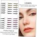 BELLIFFY 6pcs Eyeliner Eyelash Tape Double Eyelid Stickers Adhesive Eye Line Strip Double Eyelid Tape Plastic - Buy Online on GoSupps.com