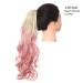 Buy 18-Inch Shadow Curly Hair Ponytail Extensions | Synthetic Blonde Pink Wavy Claw Clip-in Hair Piece for Afro Styles - Buy Online on GoSupps.com