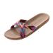 Sandals Women Dressy Summer Flat Strappy Espadrille Slippers Shoes Casual Wedges Summer Beach Travel Sandals for Women Purple 8