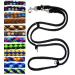 Dog leash double leash training leash for medium dogs up to 45 kg over 39 colors very stable (3.50 m black) 3.50 m black