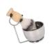 Mens Shaving Set - Portable Stainless Steel Bowl & Brush Holder - Travel & Home Accessories - Buy Online on GoSupps.com