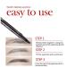 Materialm Magical Waterproof Brow Pen - 4 Tipped Microblading Eyebrow Pencil in Dark Brown - Buy Online on GoSupps.com