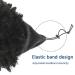 Aisaide Gray Headband Wig for Black Women | Short Curly Afro Kinky Synthetic Wig with Bangs | 2-in-1 Turban Wrap Wig | High Puff Silver Turban-1B - Buy Online on GoSupps.com