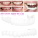 FCcassiel 2 PCS Fake Teeth Set - Upper & Lower Silica Gel Braces for Natural Shaping - Multicolor - Buy Online on GoSupps.com