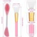 Molain Mask Brush Silicone Applicator Set - 5 Multi-colored Facial Brushes for DIY Mud, Body Lotion, Esthetician Face Care, Makeup & Skincare - Professional Fan Spatula Tool - Buy Online on GoSupps.com