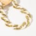 Punk Colorful Acrylic Cuban Link Chain Necklace - Chunky Curb Chain Choker for Women and Teens - White/Gold - Buy Online on GoSupps.com