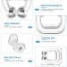 Silicone Magnetic Anti Snore Nose Clip - Set of 4 - Stop Snoring and Improve Sleep - Men and Women - Comfortable Sleeping Aid - Buy Online on GoSupps.com