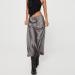 Shop Women's Winter Boho Skirt | Elastic High Waist A-Line Casual Skirt - Flowy Gray Design - Buy Online on GoSupps.com