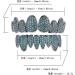 RINTOLER Diamond Dental Grill for Men and Women Irregular 8 Teeth Micro Inlaid Zircon Hip-hop Braces Hiphop Halloween Braces Emerald Green - Buy Online on GoSupps.com
