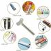 PETJOS 5pcs Stainless Steel Tube Roller Toothpaste Tube Squeezer Roll-up Key Dispenser - Buy Online on GoSupps.com