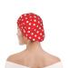 Red White Polka Dot Shower Cap | Double Layer Bath Cap | Adjustable Elastic Band | Stylish for Women - Buy Online on GoSupps.com