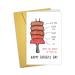 Nchigedy Funny Steak Father's Day Card Cute Father's Day Gift from Daughter Son You're the Rarest of Them All #14