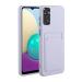 Tivenfezk Nadoli Silicone Case for Xiaomi Redmi Note 11s Ultra thin shockproof scratch -resistant Wallet soft TPU protective cover mobile phone cover with credit card holder xiaomi redmi note 11s purple