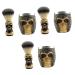 Magiclulu 3 sentences skull-beards Dachs Bartbrush Salon brush tool Facilitation Men Care men's suits Cleaning brush Bartbrush tool Tool for facial cleaning Skeleton