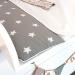 Puckdaddy Wrap Edition Frida 77x75 cm Diaper Pad - 100% Cotton Oeko-Tex Certified Gray Star Patterns Removable Terry for Easy Cleaning - Buy Online on GoSupps.com