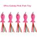 5Pcs Catnip Toy Set - Interactive Pink Fish & Feather Teaser for Kittens | Catnip Filled Plush Toys for Teething Chew Cat Wand Accessories - Buy Online on GoSupps.com