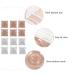 Square Stand Empty Lash Case - 12 Pcs Round Glitter Eyelash Box | Clear Plastic False Lashes Storage Organizer for Women & Girls - Buy Online on GoSupps.com