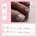 24Pcs Nude White Square False Toenails Glossy French Rhinestones Press on Toenails Shiny Stick on Toenails Short Acrylic Full Cover Summer Fake Toenails for Women and Girls Daily Decorations - Buy Online on GoSupps.com