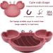 Qshare Toddler Plate BPA-Free Portable Suction Plate for Kids Dishwasher & Microwave Safe Silicone Placemat - 9x6x1.4 inch (Crab-mauve) - Buy Online on GoSupps.com