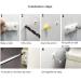 Loghot 6 Sets Nylon Anti-Tip Furniture Anchor Straps White Attach Furniture to Wall Keeping Baby Pet Safety from Falling Furniture - Buy Online on GoSupps.com