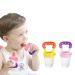 Baby food silicone baby fresh fruit food fresh fruit feeder Schnuller Feder Zahnen Toys Mummy's World (purple & yellow) violet/yellow