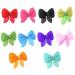 KEVZHUKWV 10 Pieces Cute Mini Pet Hair Clip Headdress Pet Hair Bows Hairpin Dog Hair Bows Barrette Use for Cat and Dog Pet Random Color