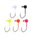 Temorah Fly Tying Sickle Jig Heads 1/32 OZ 50PCS Assorted