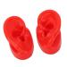 Silicone Soft Ear Model with Large Base for Acupuncture Clinics - Red | Durable & Slick Design - Buy Online on GoSupps.com