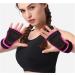 Wrist Brace for Carpal Tunnel - Unisex Half Finger Fitness Gloves - Medium Red Dumbbell Training Palm Guards - Buy Online on GoSupps.com