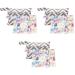 Healeeved 6 STK Storage Bag Zipper Practical Perioda bag Beautiful period pocket female care delicate period pocket diapers baby environmentally friendly portable different colors x 3 pieces 18x14cmx3pcs