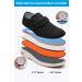 CBMTCR Women's Wide Width Diabetic Shoes - Adjustable Closure, Lightweight (Size 6, Color: Dark Black) - Buy Online on GoSupps.com