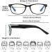 Suertree Anti-Blue Computer Reading Glasses - Blue Light Filter, UV Blocking, Visual Aided Glasses - 1.5 Magnification - Unisex - Black - Buy Online on GoSupps.com