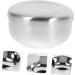 Rustproof Stainless Steel Shaving Bowl - Premium Shaving Soap Container for Men | Ideal for Beard Foam Brushes & Shave Care - Buy Online on GoSupps.com