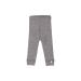 DILLING Baby Merino Ribbed Leggings - Organic Wool Underwear 80 Grey Melange
