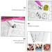 FRCOLOR 24 Sheets Coloring Exercise Book Nail Art Practice Book Manicure Training Book Nail Salon Tool Para U as Cards for Manicure Training Album Paper White Pattern 21x15cm White - Buy Online on GoSupps.com